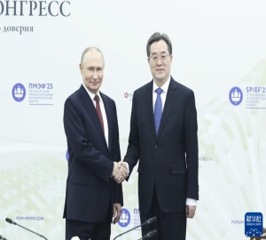 丁薛祥出席第二十八届圣彼得堡国际经济论坛全会并致辞，丁薛祥会见普京，谈及当前国际局势