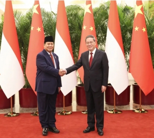 李强会见法国外长塞茹尔内，李强会见印度尼西亚当选总统普拉博沃